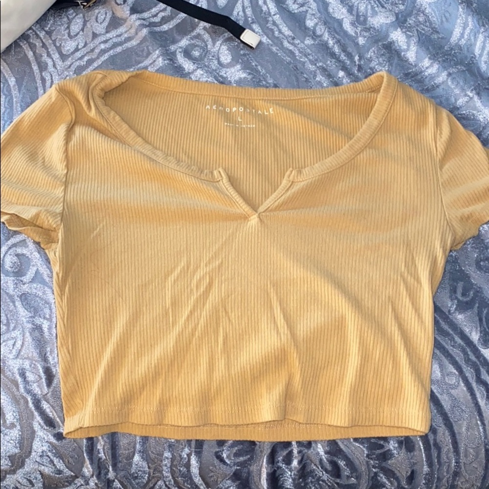 Yellow Aeropostale crop top